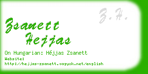 zsanett hejjas business card